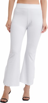 FABVIO PLUS Regular Fit Women White Trousers