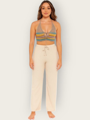LaxmiEmpiree Comfort Fit Women White Trousers