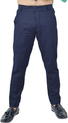 DRESSED UP DIVAS Regular Fit Men Blue Trousers