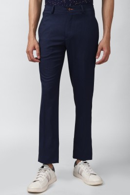 Simon Carter London Slim Fit Men Dark Blue Trousers