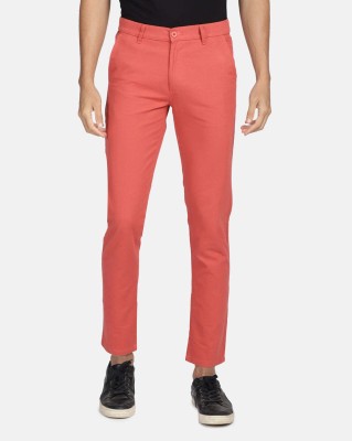 Hardsoda Slim Fit Men Pink Trousers