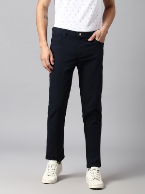 Dennis Lingo Slim Fit Men Dark Blue Trousers