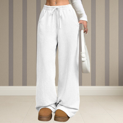 Jenil Fashion Relaxed Women White Trousers