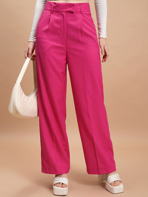 CHIC BY TOKYO TALKIES Flared Women Pink Trousers