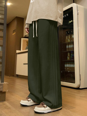 Leriya Fashion Solid Men Maroon Track Pants