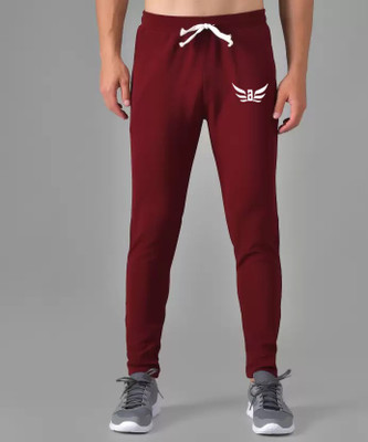 Absorbing Regular Fit Men Maroon Trousers