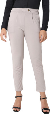 Smarty Pants Regular Fit Women Grey Trousers