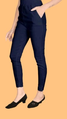 Samar Collection Regular Fit Women Blue Trousers