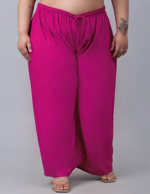 Style Access Relaxed Women Pink Trousers
