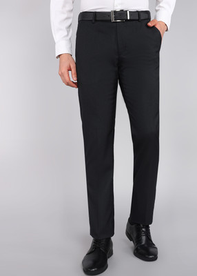 ARROW Regular Fit Men Black Trousers