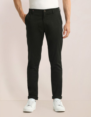 U.S. POLO ASSN. Slim Fit Men Green Trousers