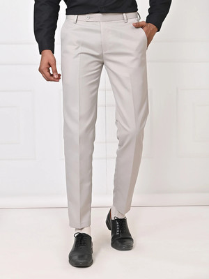 El Cielo Regular Fit Men Grey Trousers