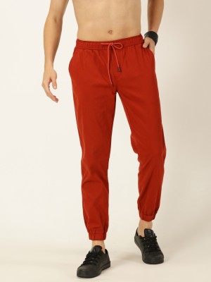 PROVOGUE Slim Fit Men Red Trousers