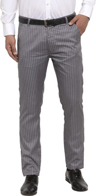 JAINISH Tapered Men Grey Trousers