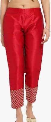 nice wonder Regular Fit Women Gold Trousers