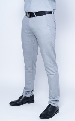 Nanzi Regular Fit Men Grey Trousers