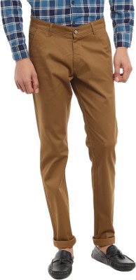 V-MART Regular Fit Men Brown, Brown Trousers