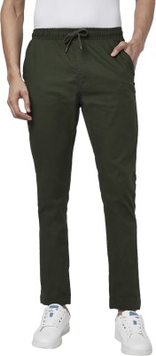 Urban Ranger by Pantaloons Slim Fit Men Green Trousers