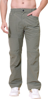 PEAKFORGE Straight Fit Men Green Trousers