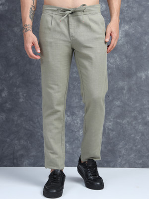 Moda Rapido Regular Fit Men Light Green Trousers