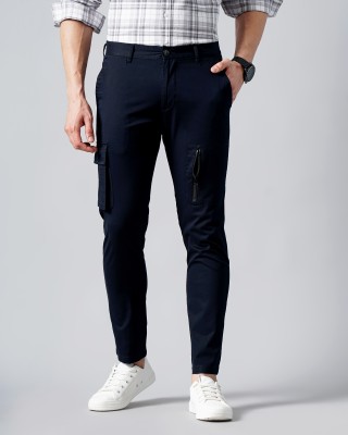 British Club Slim Fit Men Dark Blue Trousers