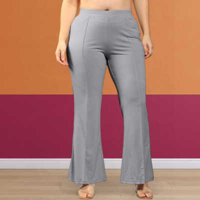Anitafashion Loose Fit Women Grey Trousers