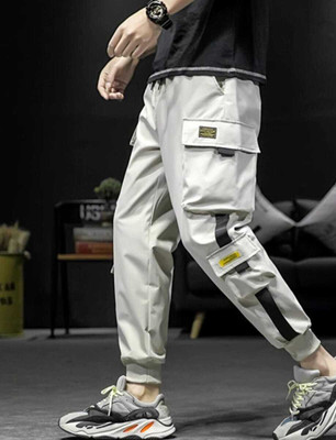 ERENCHINO Regular Fit Men Grey Trousers