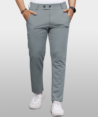 VeBNoR Regular Fit Men Grey Trousers