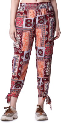 POPWINGS Relaxed Women Red Trousers