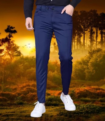 K.K Garment Regular Fit Men Blue Trousers