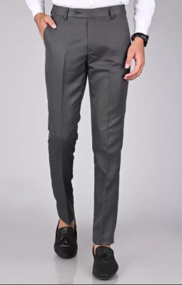 Sucheh Gwalior Slim Fit Men Grey Trousers