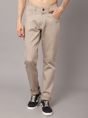 CANTABIL Regular Fit Men Beige Trousers