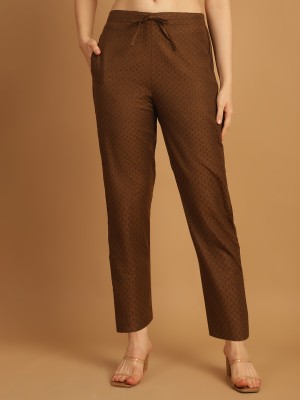 Aarsha Regular Fit Women Brown Trousers