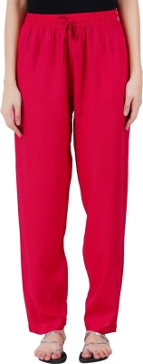 Happy Bunny Relaxed Women Red Trousers