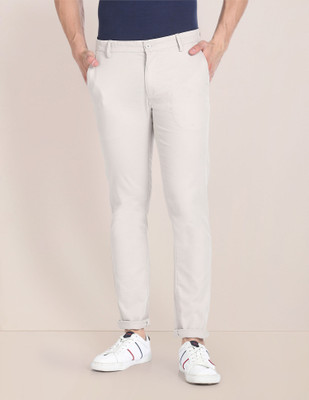 U.S. POLO ASSN. Regular Fit Men Grey Trousers