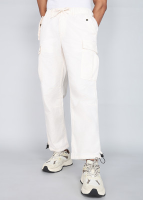 FOREVER 21 Regular Fit Men White Trousers