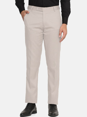 MANCREW Regular Fit Men Beige Trousers