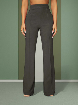 Anitafashion Loose Fit Women Grey Trousers