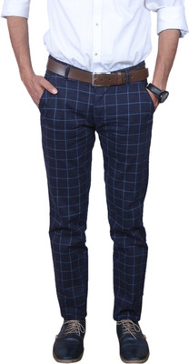 FUBAR Slim Fit Men Blue Trousers