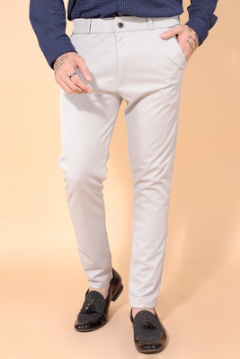 GAUMUKHI Creation Regular Fit Men White Trousers