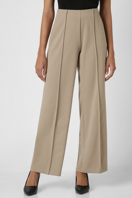 VAN HEUSEN Regular Fit Women Khaki Trousers