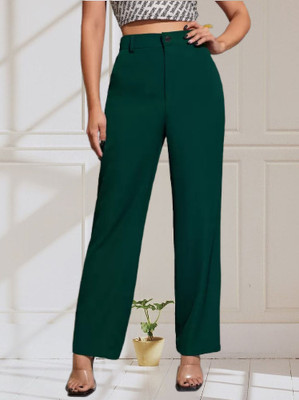 MISS BALIKA Regular Fit Women Green Trousers