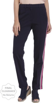 VERO MODA Regular Fit Women Dark Blue Trousers