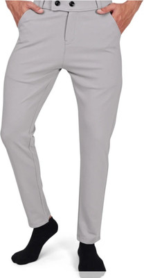 RSTAR Slim Fit Men Grey Trousers