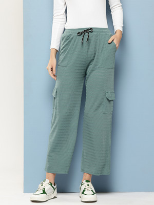 METRONAUT Regular Fit Women Dark Green Trousers