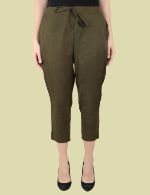 ABTRADER Regular Fit Women Green Trousers