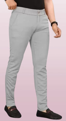 Shreyannk Regular Fit Men Black Trousers
