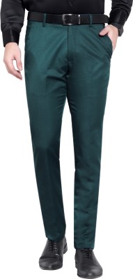 Mensfuture Regular Fit Men Green Trousers