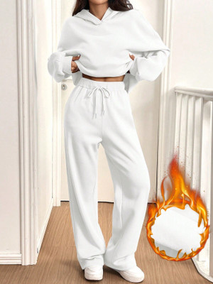 IRONDYE Loose Fit Women White Trousers