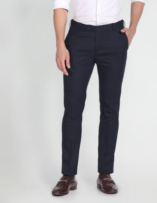 ARROW Regular Fit Men Blue Trousers